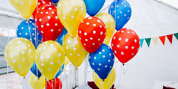 Decoracioón con Globos de Helio